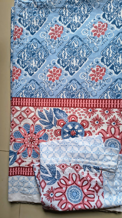 Jaipuri Double bedsheet (108*108 cm )